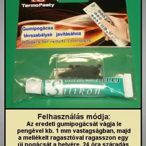 Távirányító GUMI GOMB (pogácsa) 100db REM000001+R Korlátozott ajánlat