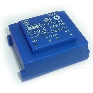 TRAFO 115VAC!!! / 2x6VAC 2x1,66A 20VA TRAFO6VX2/20Z-115V Autentikus