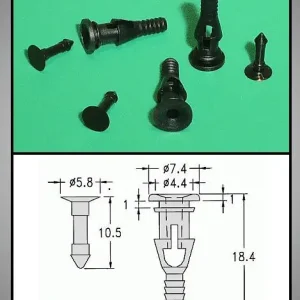 Vedd meg most 2db-os ventilátor gumi rögzítő elem 40x40 CY-CLIP-1