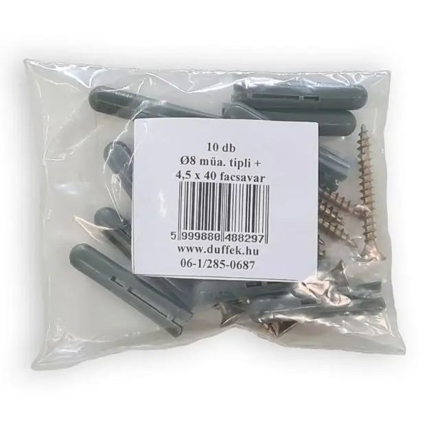Expressz szállítás D8 / 4,5*40 müa. tipli + facsavar