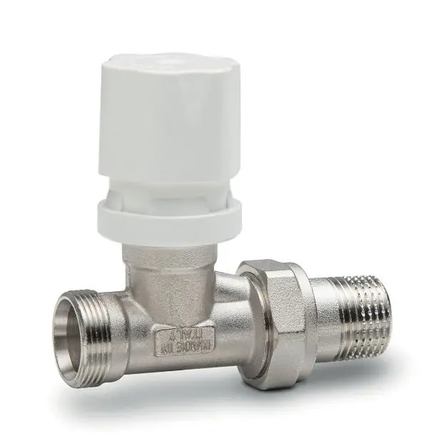 Biztonságos fizetés Luxor 1/2˝*(24x19) RD2511 termosztatikus rad.szelep, egyenes, termosztát opcióval, műa./rézcsőhöz (24x19)