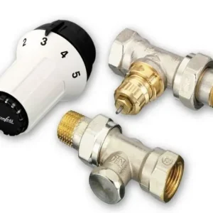 Danfoss Panda termosztatikus radiátorszelep egyenes szett RA-FN, RLV-S Autentikus