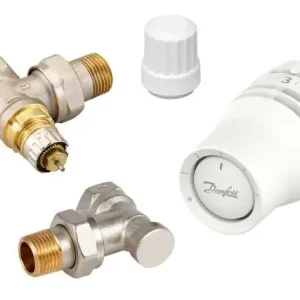 Ingyenes szállítás Danfoss termosztatikus radiátorszelep SZETT - sarok (REDIA-RA click + RA-IN + RLV-S)