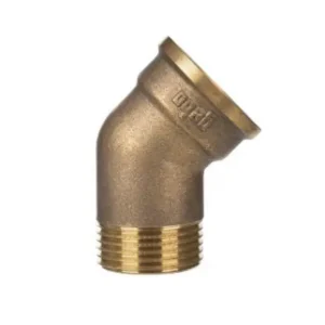 Gyors szállítás (121-6BR) Gebo BR 1˝ K-B 45°-os könyök, sárgaréz