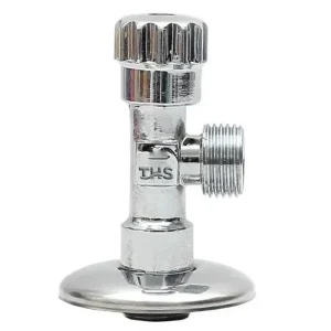 1/2˝-3/8˝ krómozott sárgaréz sarokszelep Prémium