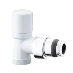 Autentikus ICMA 1/2" torló, sarok, müa/rézcsőhöz (24x1,5), fehér