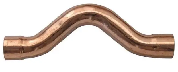 Forrasztható réz kerülő idom 18mm, két tokkal, BB Újdonság