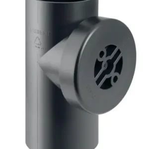 Geberit D75/75 PE-HD 90°-os tisztítóidom, lecsavarható kupakkal Pénzvisszafizetés