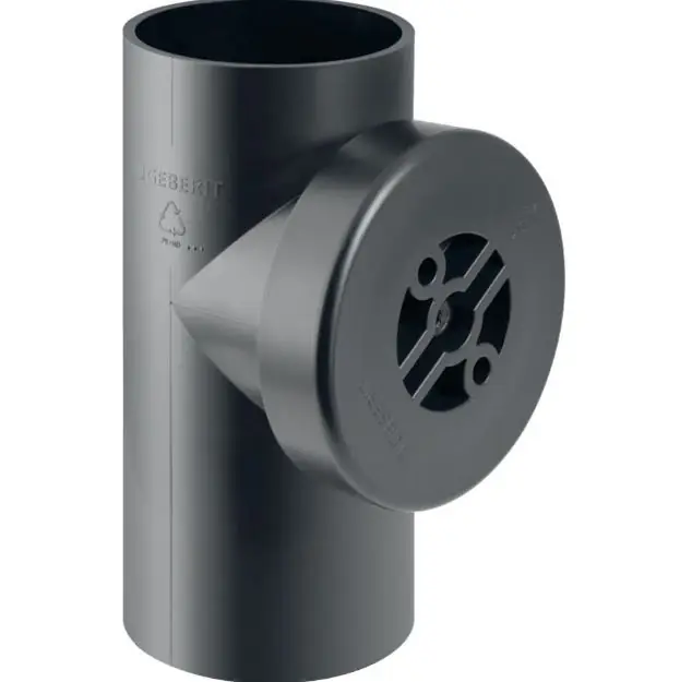 Ingyenes szállítás Geberit D125/110 PE-HD 90°-os tisztító idom, lecsavarható kupakkal
