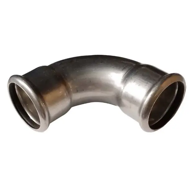 Utolsó esély Bänninger 35mm 90°-os BB könyök, INOX (rozsdamentes), SS 304, Hőszivattyús és fűtési rendszerekhez