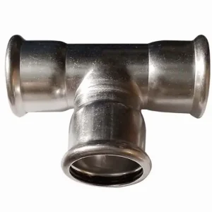 Expressz szállítás Bänninger 42mm T-idom, INOX (rozsdamentes), SS 304, Hőszivattyús és fűtési rendszerekhez