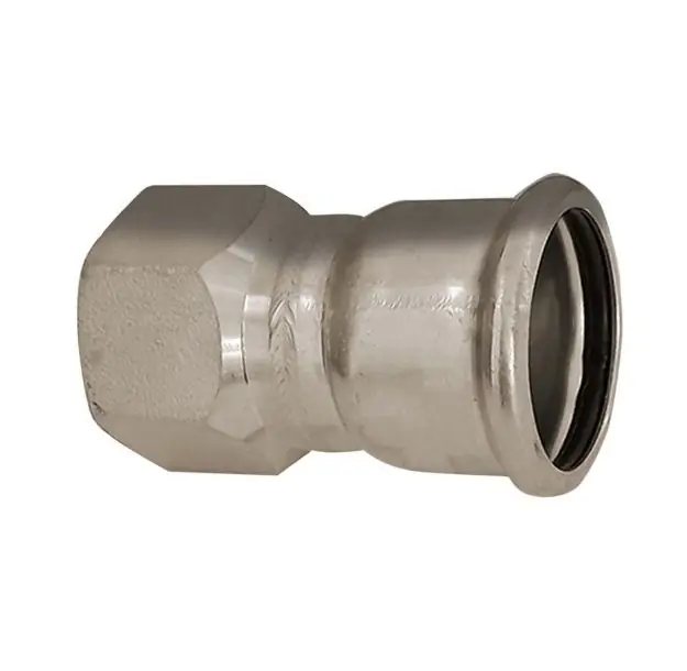 Bänninger 35mm*1˝ BM csatlakozó, INOX (rozsdamentes), SS 304, Hőszivattyús és fűtési rendszerekhez Csak ma