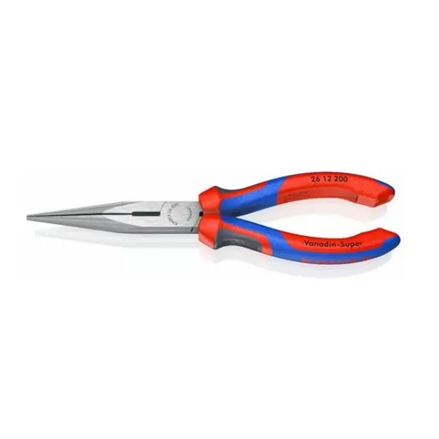 Kiárusítás Knipex félkerek csőrű fogó vágóéllel, krómozott 200mm