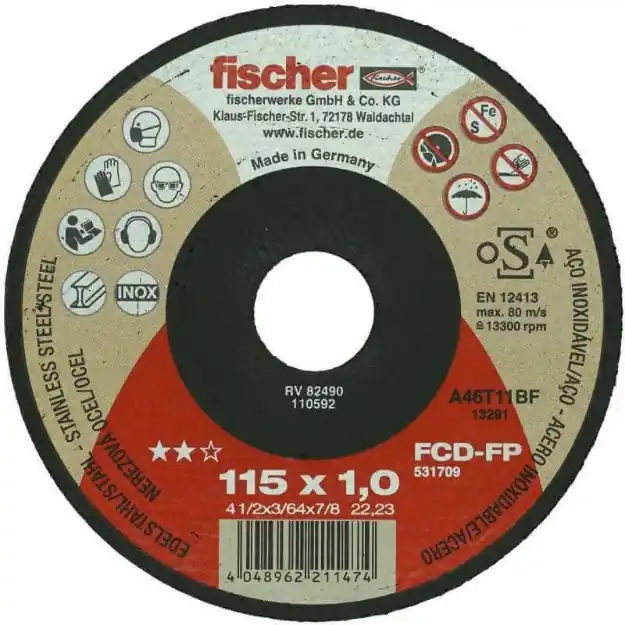 Fischer FCD-FP 125x1,5x22,23 plus INOX vágókorong Alacsony ár