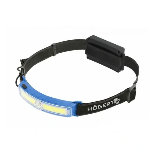 Gyors szállítás Fejlámpa, fejpánt világítás, akkumulátoros, mozgásérzékelő, COB LED, 6 funkcióval, USB, HÖGERT HT1E428