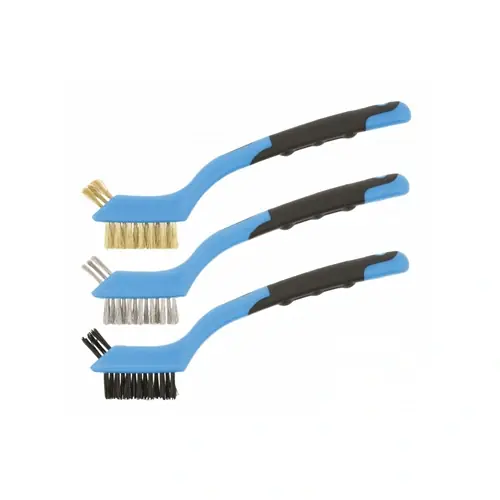 Drótkefe készlet, inox, sárgaréz, nylon HÖGERT HT3B647 Korlátozott ajánlat