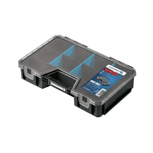 Szortimenter rendező, polikarbonát fedél, 294x194x194mm, HÖGERT HT7G510 Kiváló minőség