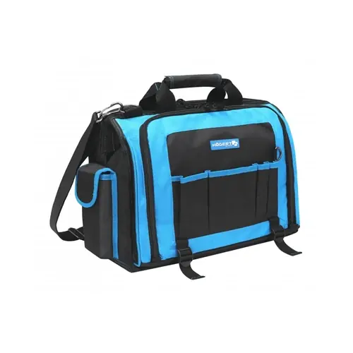 Csak ma Szerszámostáska villanyszerelőknek, erősített anyag, 3 főrekesz, 4 külső zseb, 43 x 20 x 37 cm, HÖGERT HT7G200