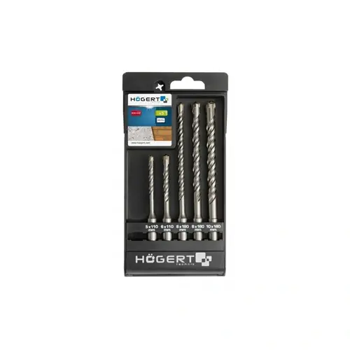 Olcsó Fúrószár készlet, SDS Plus, (6/6/6/8/10 mm), 5 részes , HÖGERT HT6D370