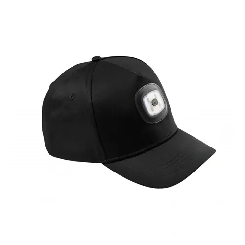Legjobb ár Baseball sapka LED világítással, USB töltés, 100 lm, fekete, HÖGERT HT5K498