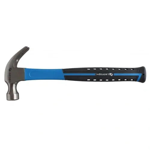Prémium Szeghúzós kalapács üvegszálas nyéllel, 450g, 25 év garancia, HÖGERT HT3B034