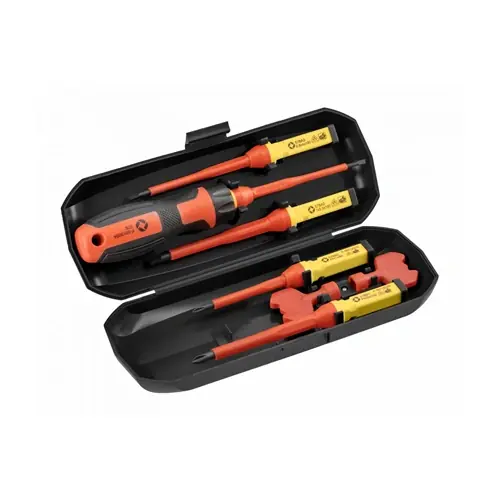 Szigetelt csavarhúzó készlet, mágneses, 1000V, 8 részes, HÖGERT HT1S998 Kiváló minőség