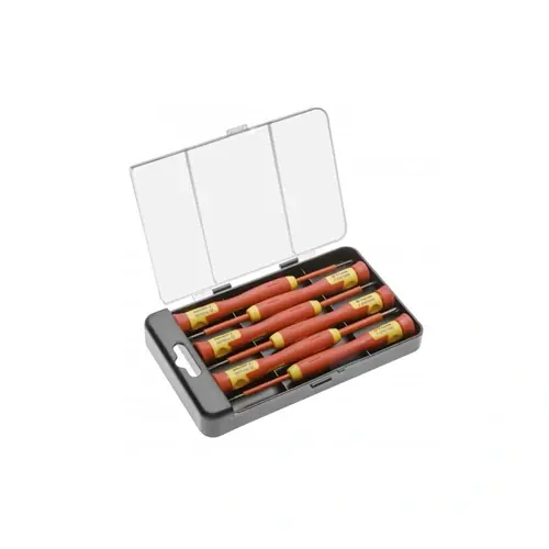 Prémium Szigetelt, precíziós csavarhúzó készlet, 1000V, 6 részes, HÖGERT HT1S986