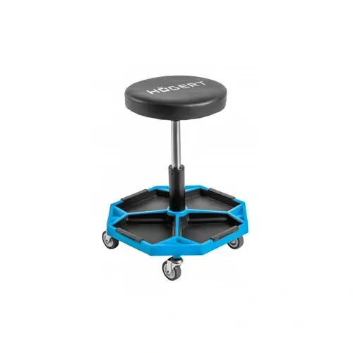 Szerelőszék, gurulós, állítható magasságú, max 140 Kg, ABS műanyag + fém, HÖGERT HT7G559 / RENDELÉSRE Vedd meg most