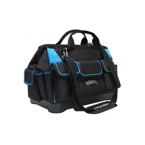 Szerszámostáska, erősített anyag, 13 külső és 14 belső zseb, 4 láb, 41 x 23.5 x 31 cm, HÖGERT HT7G206 Alacsony ár