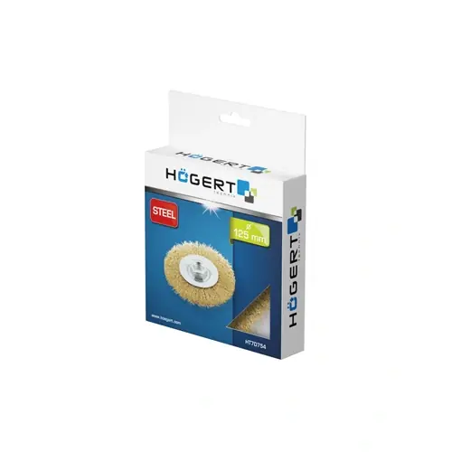 Népszerű Drótkorong sarokcsiszolóhoz, 125 mm, M14, sárgaréz 0,3 mm, HÖGERT HT7D754 / RENDELÉSRE