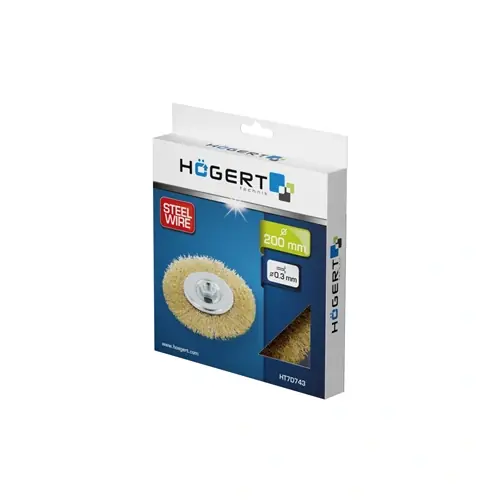 Korlátozott ajánlat Drótkorong sarokcsiszolóhoz, 200x32 mm, M14, rozsdamentes 0,3 mm, HÖGERT HT7D743 / RENDELÉSRE