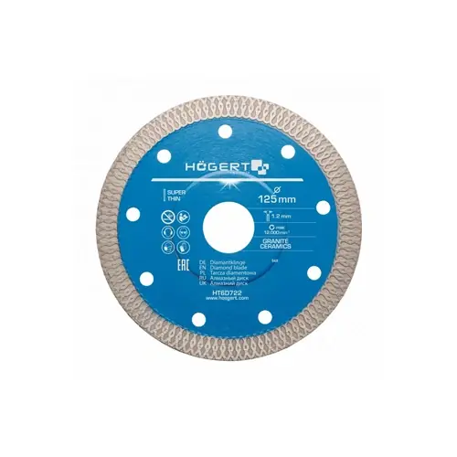 Gyémánt vágótárcsa 125mm, csempe , HÖGERT HT6D722/ RENDELÉSRE Csak ma