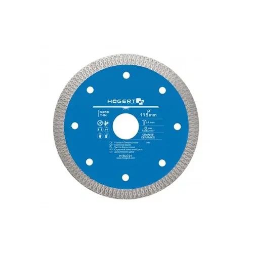 Ajánlat Gyémánt vágótárcsa 115mm, csempe , HÖGERT HT6D721/ RENDELÉSRE