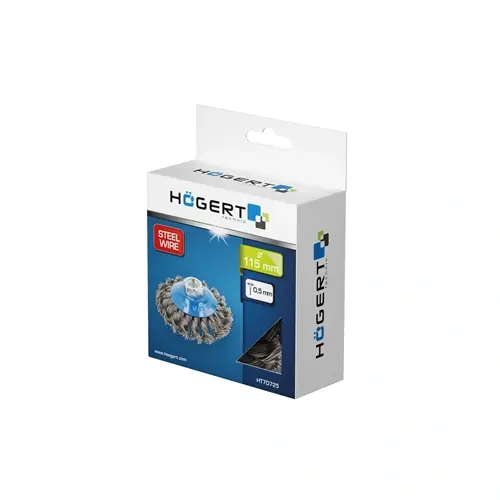 Akció Körkefe sarokcsiszolóhoz, 115 mm, M14, rozsdamentes 0,5 mm, HÖGERT HT7D714 / RENDELÉSRE