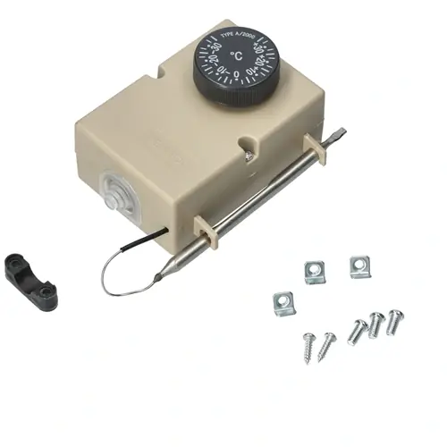 -30 +30°C Hűtőkamra termosztát, rövid kapilláris cső (univerzális, A2000) Újdonság