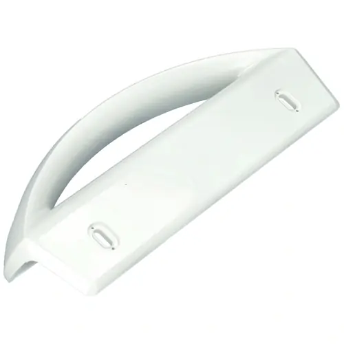 Fogantyú, ívelt, fehér, műanyag (eredeti) LEHEL 6286 hűtőgép Autentikus