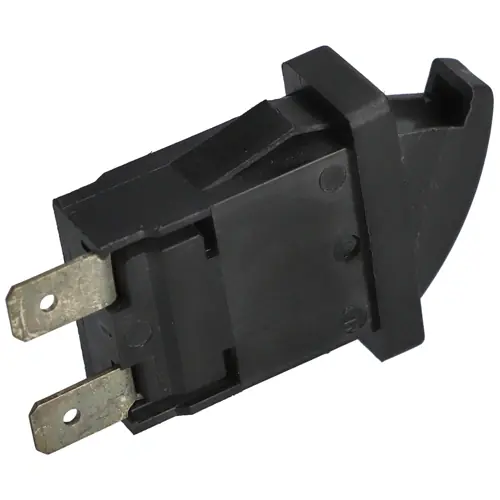 Újdonság 12x25mm Világításkapcsoló fekete HELKAMA fordított működésű