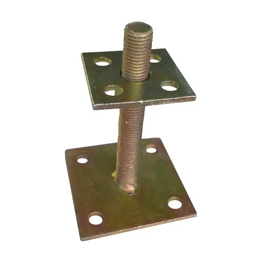 Gyors szállítás Lecsav. szintezős. oszloptalp, 70x70/100x100mm, H150mm, M20 horganyzott, ET