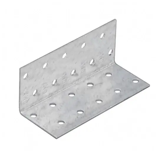 Vedd meg most Sarokösszekötő lemez, perforált, horganyzott, 40x40x100x2mm