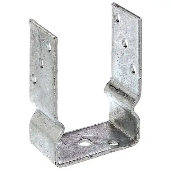 Lecsavarozott, rogyasztott oszloptalp "U", horganyzott, 150x60x120/4mm, (ET) Ingyenes szállítás