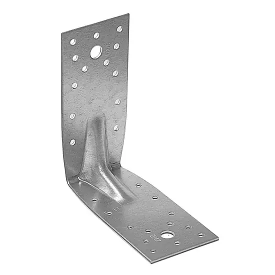 Erősített sarokösszekötő lemez, horganyzott, 140x140x65x2.5mm Autentikus