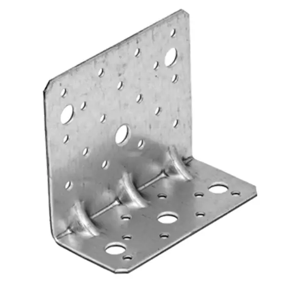 Erősített sarokösszekötő lemez, horganyzott, 95x53x110x2.5mm Kiváló minőség