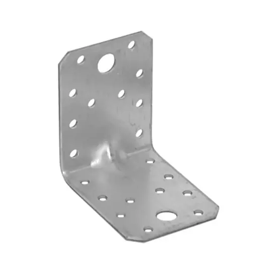 Vedd meg most Erősített sarokösszekötő lemez, horganyzott, 70x70x55x2.5mm