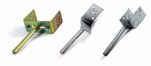 Utolsó esély Stalco betonozható oszloptartó talp, 100x60x100mm, 200mm