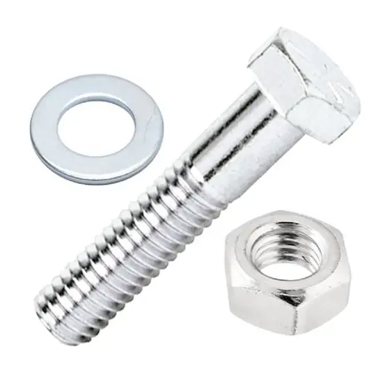 Kiárusítás SB hatlapfejű csavar M6x40 +anya+lapos alátét, 8db