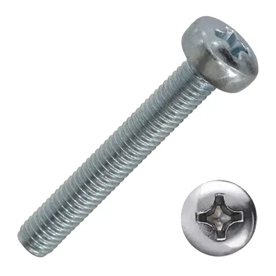 Metrikus csavar D-fejű, horganyzott PH M4x40mm Prémium