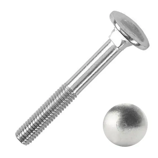 Újdonság Horganyzott kapupántcsavar M6x35mm