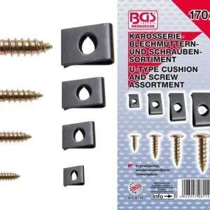 Gyors szállítás BGS-8114 Lemezanya és csavar készlet 170-részes