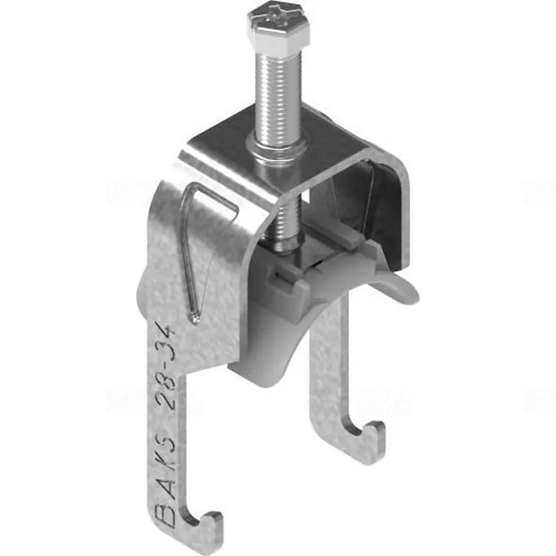 Eredeti BAKS UKZP1/58-64 kengyeles bilincs cinkpehely bevonat 1 kábel részére műanyag nyomóvályúval 58-64mm 425874