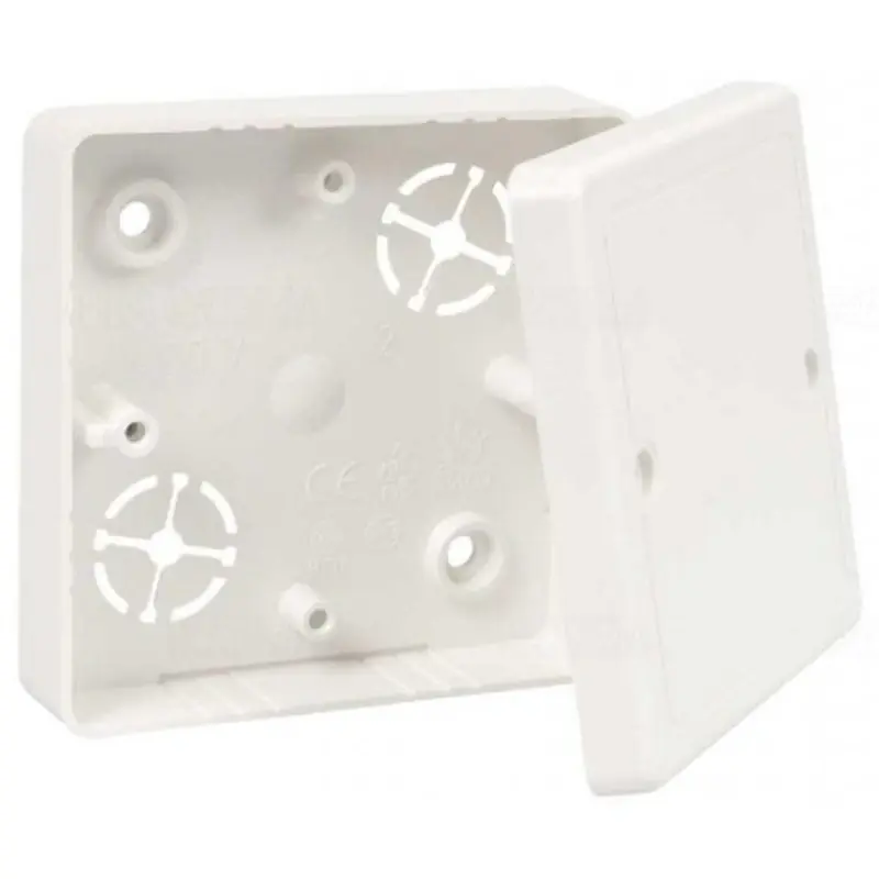Alacsony ár Elosztódoboz vezetékcsatornához 81x81x16mm fedéllel, fehér, LK 80R/2 HB Kopos